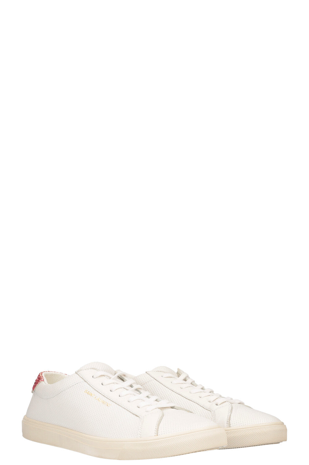 Saint Laurent Court Sneakers White Pink