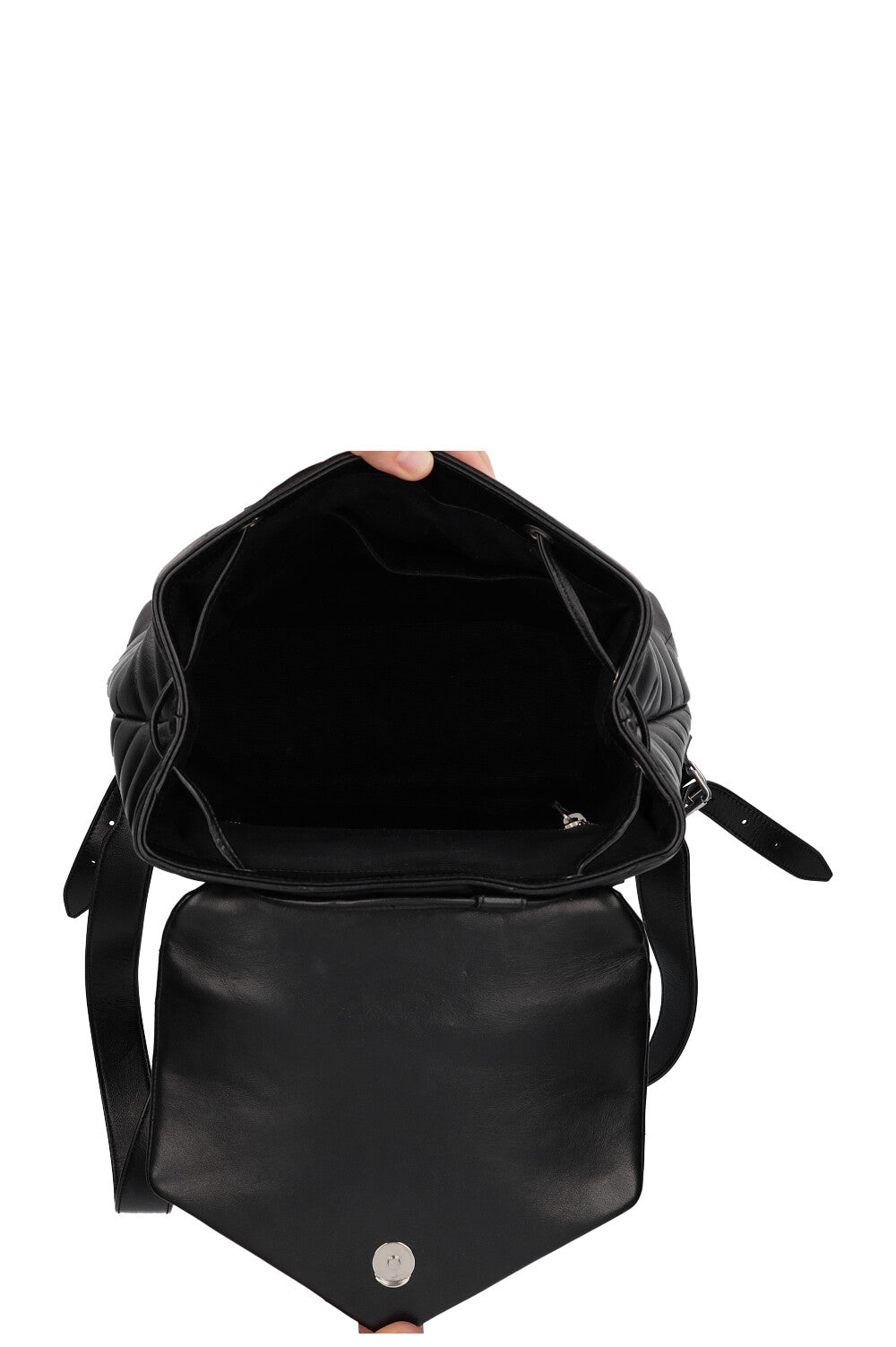 SAINT LAURENT Loulou Backpack Large Black