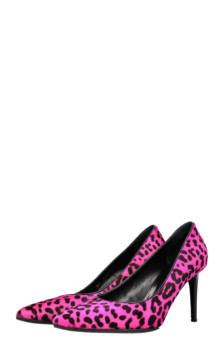 SAINT LAURENT Heels Cheetah Pink