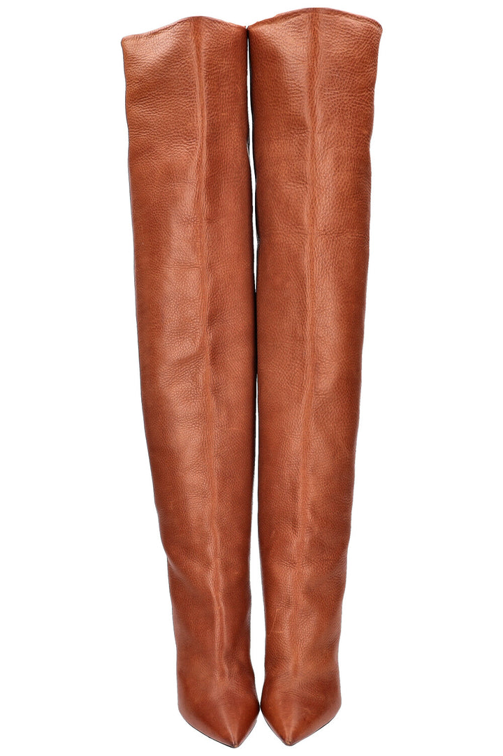 Bottines SAINT LAURENT NIKI Cognac