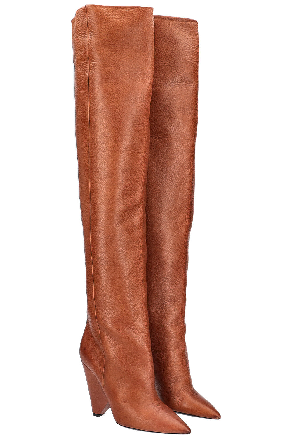 SAINT LAURENT NIKI Boots Cognac