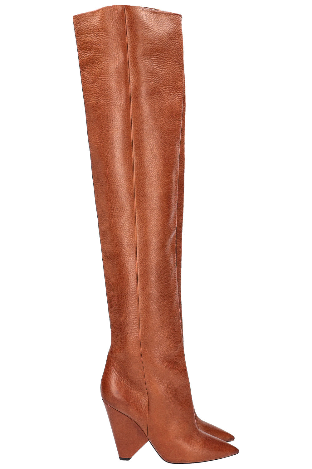 SAINT LAURENT NIKI Boots Cognac