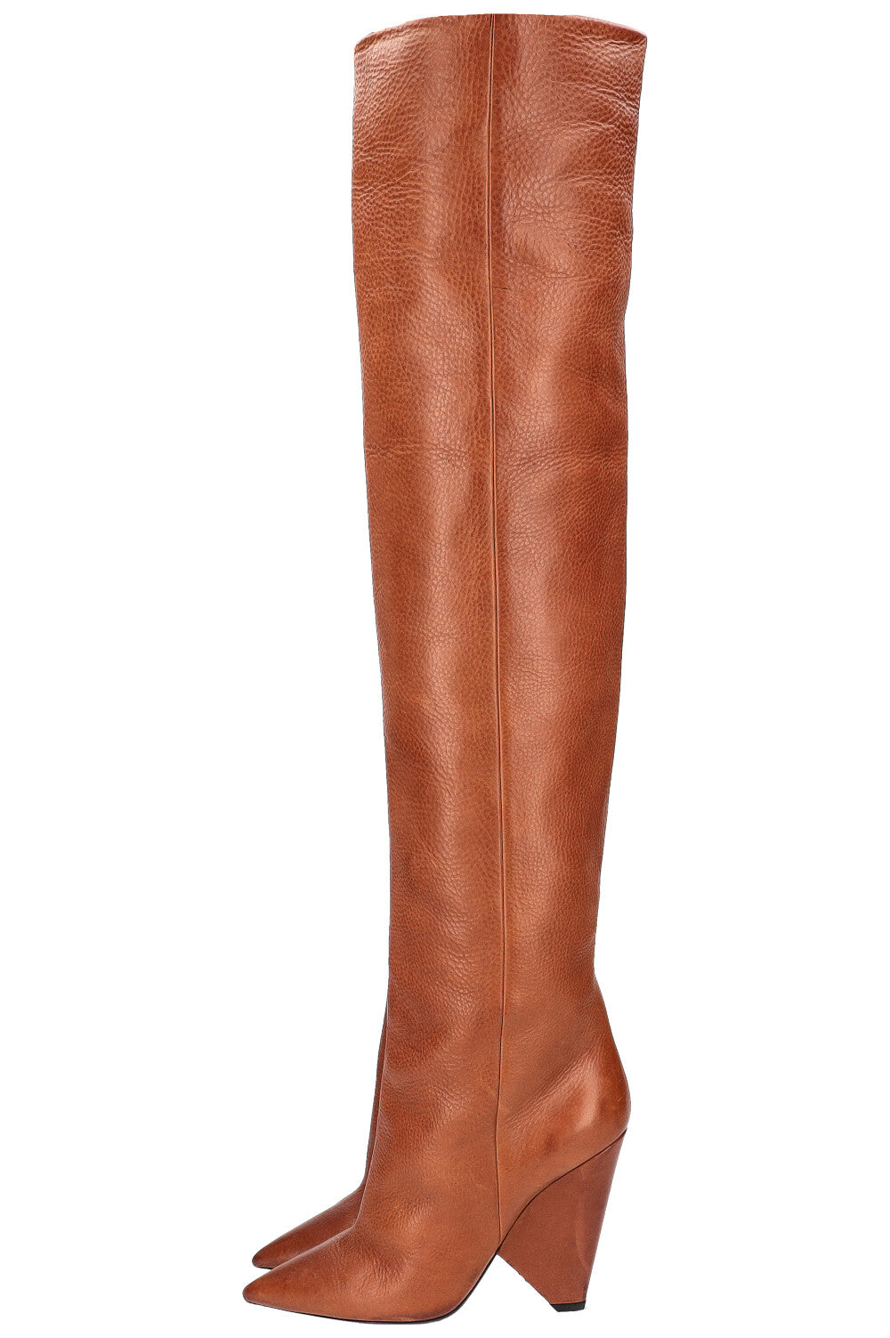 SAINT LAURENT NIKI Boots Cognac