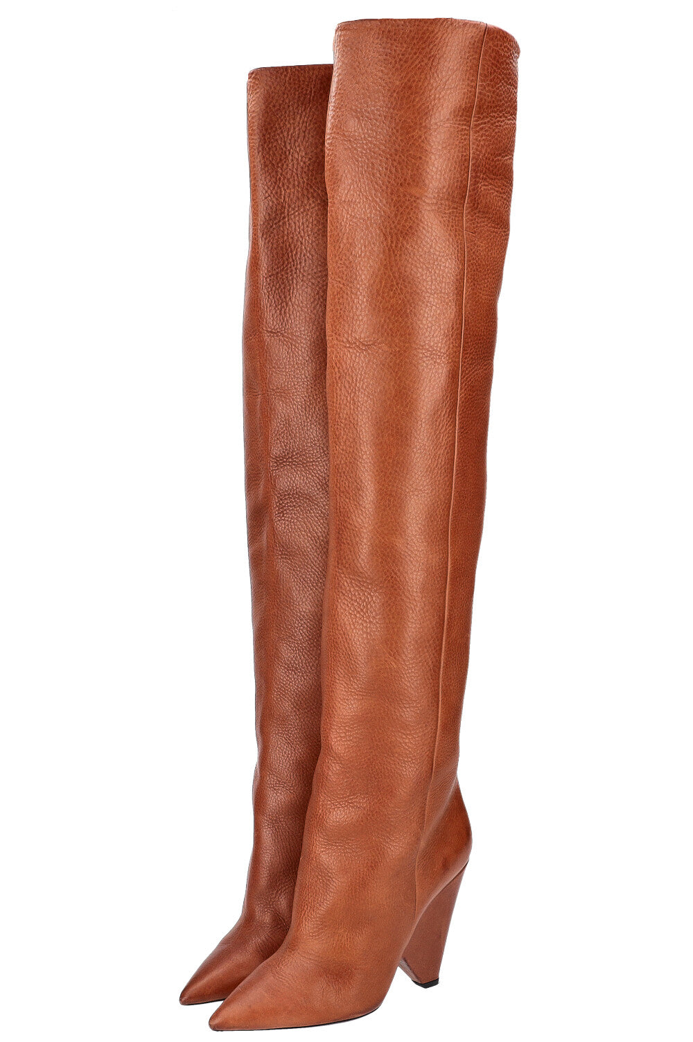 SAINT LAURENT NIKI Boots Cognac