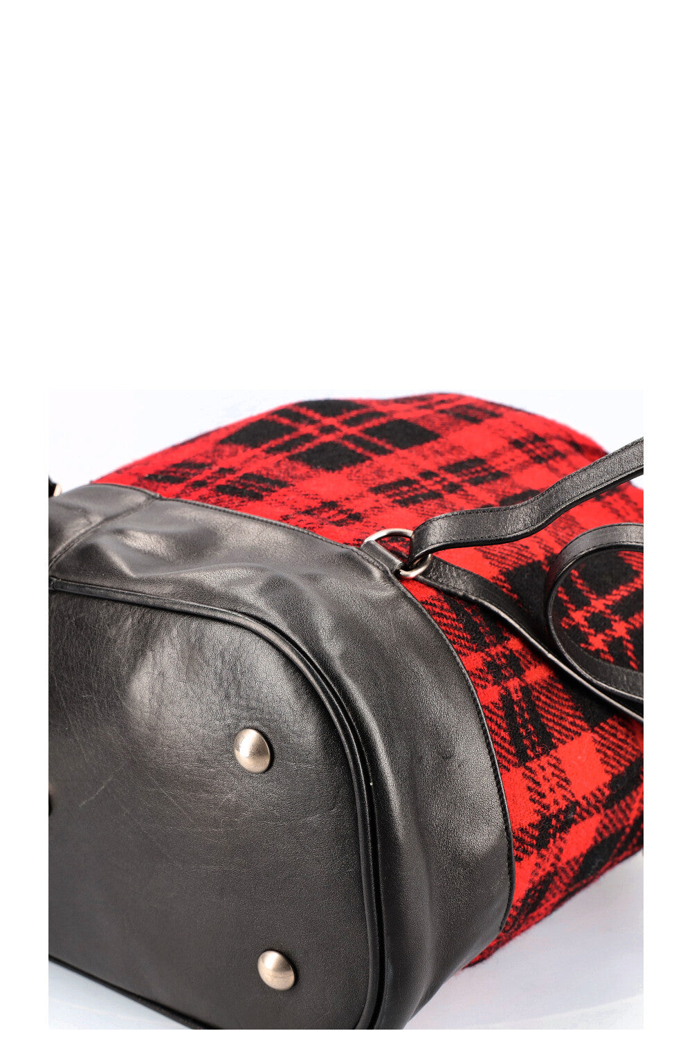 SAINT LAURENT Sac à dos en laine Tartan