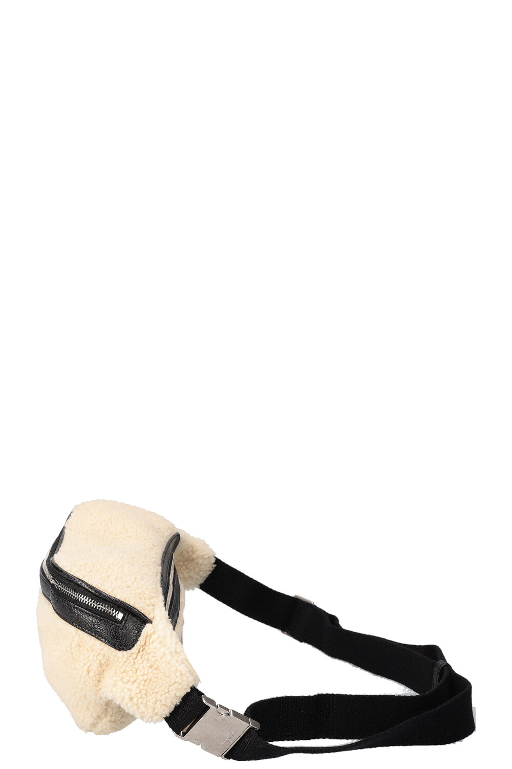 Saint laurent shearling belt bag hot sale