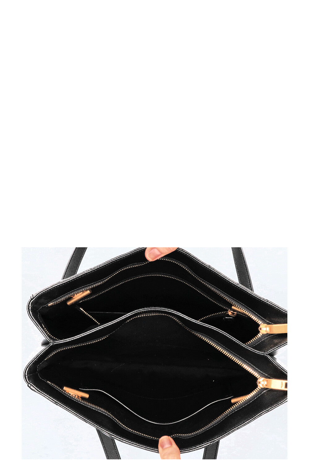 SAINT LAURENT Medium Tribeca Tote Bag Black