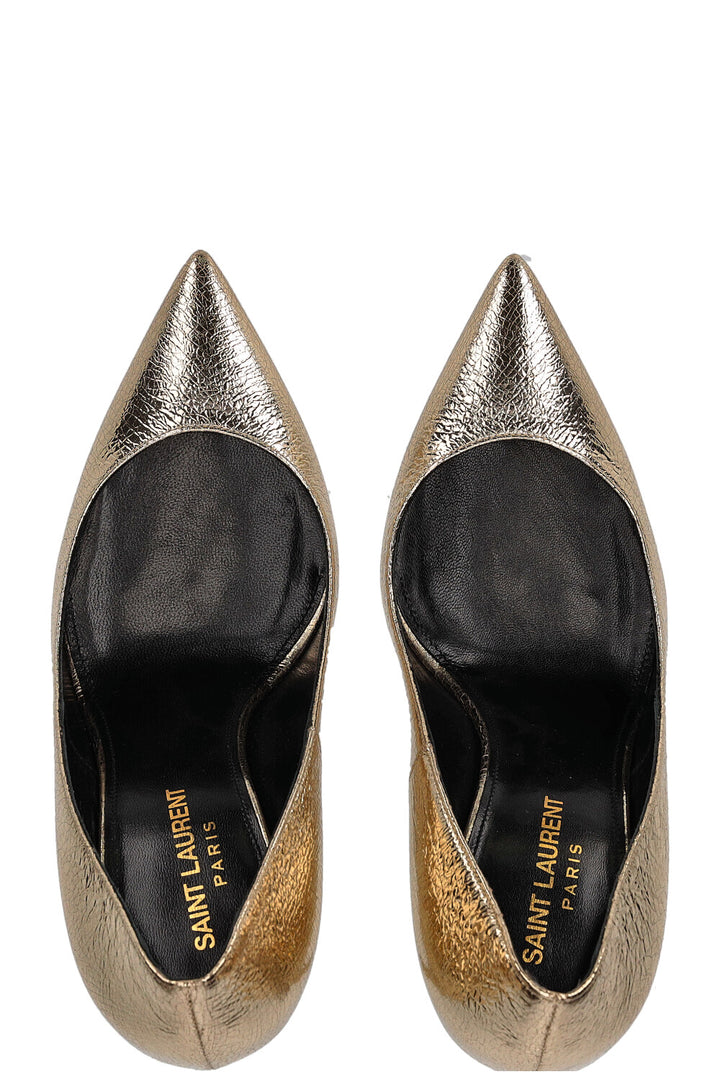 SAINT LAURENT Heels Metallic Gold