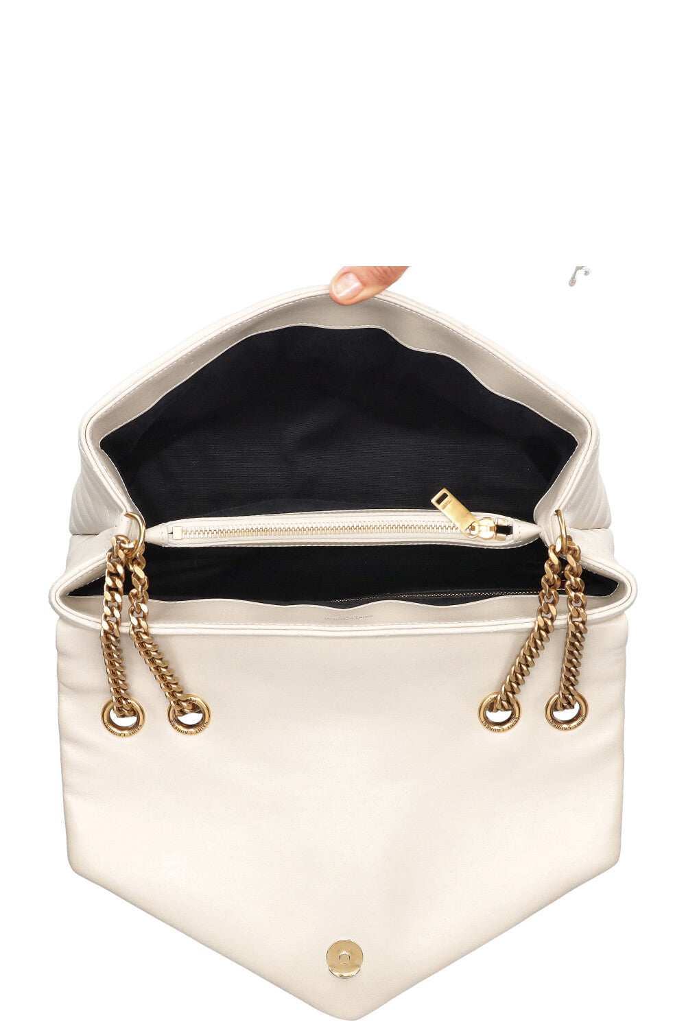 SAINT LAURENT Loulou Bag Medium Ivory