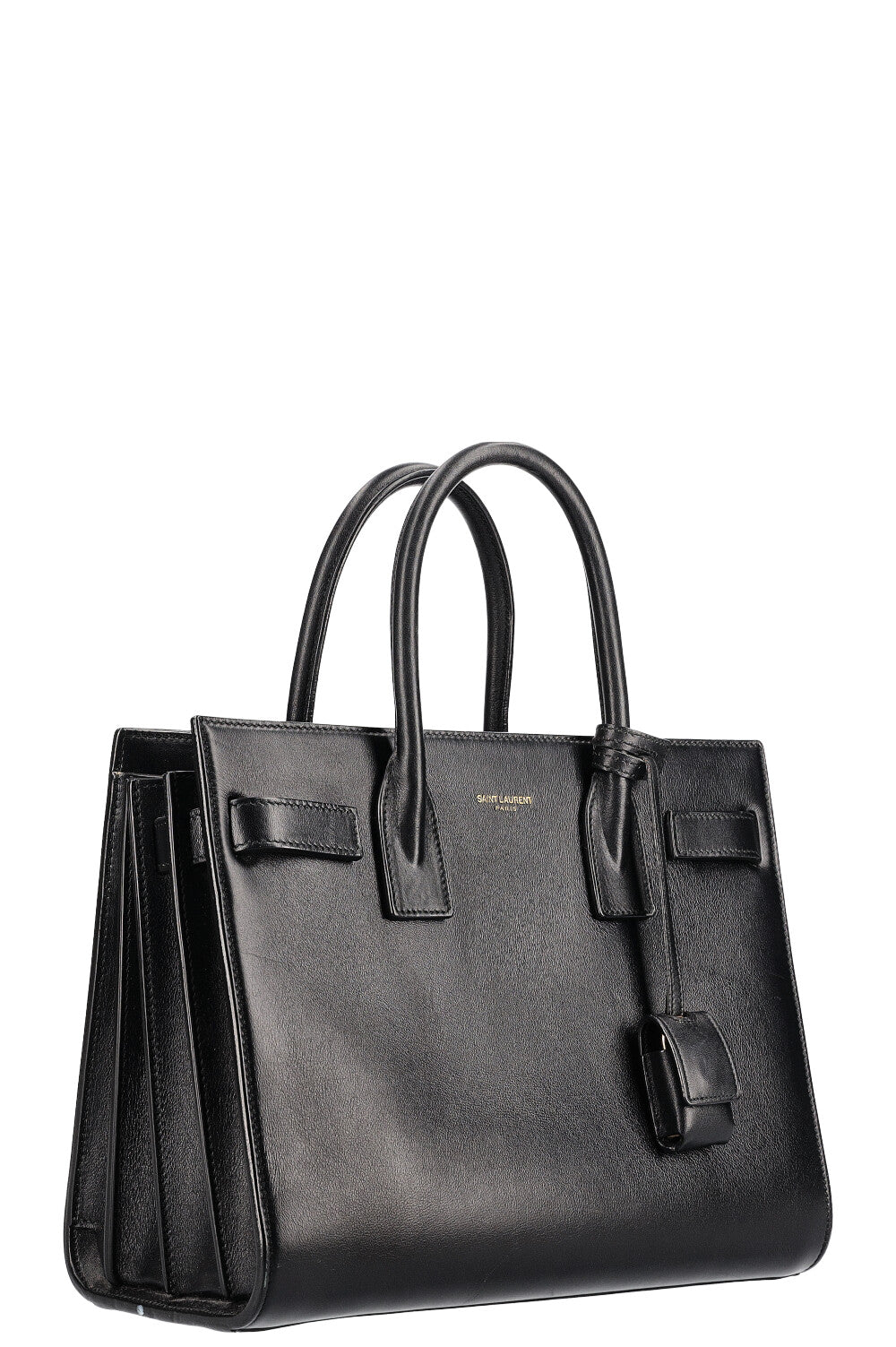 Saint Laurent Black North South Sac de Jour Work Bag – I MISS YOU