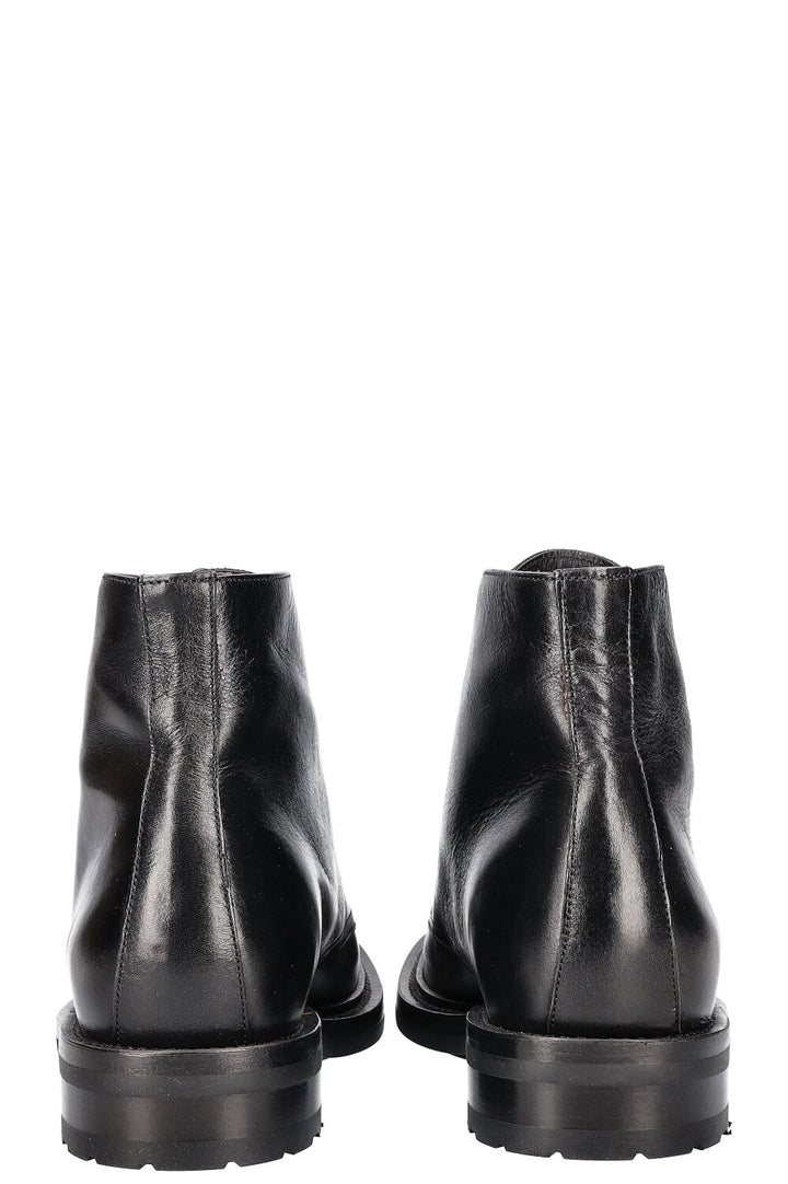 SAINT LAURENT Lace Up Boots Black