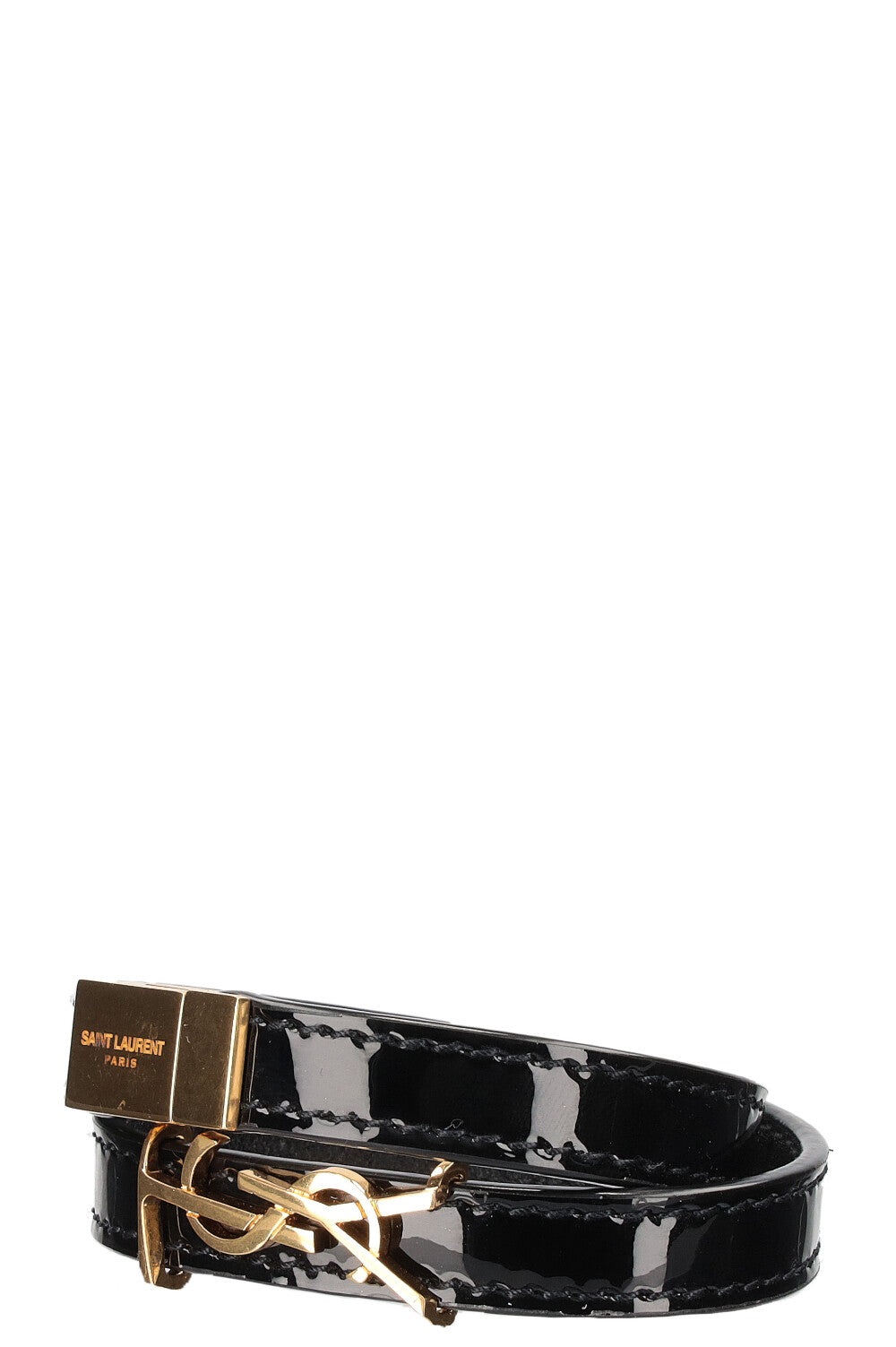 SAINT LAURENT Bracelet Opyum Noir Verni