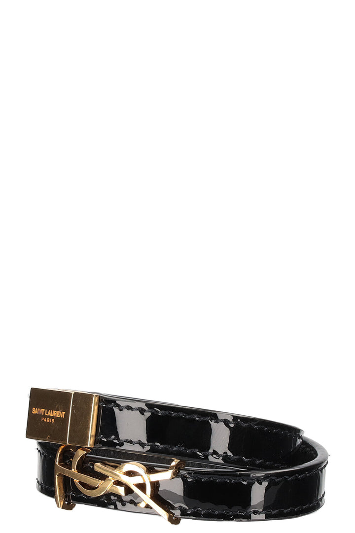 SAINT LAURENT Bracelet Opyum Noir Verni
