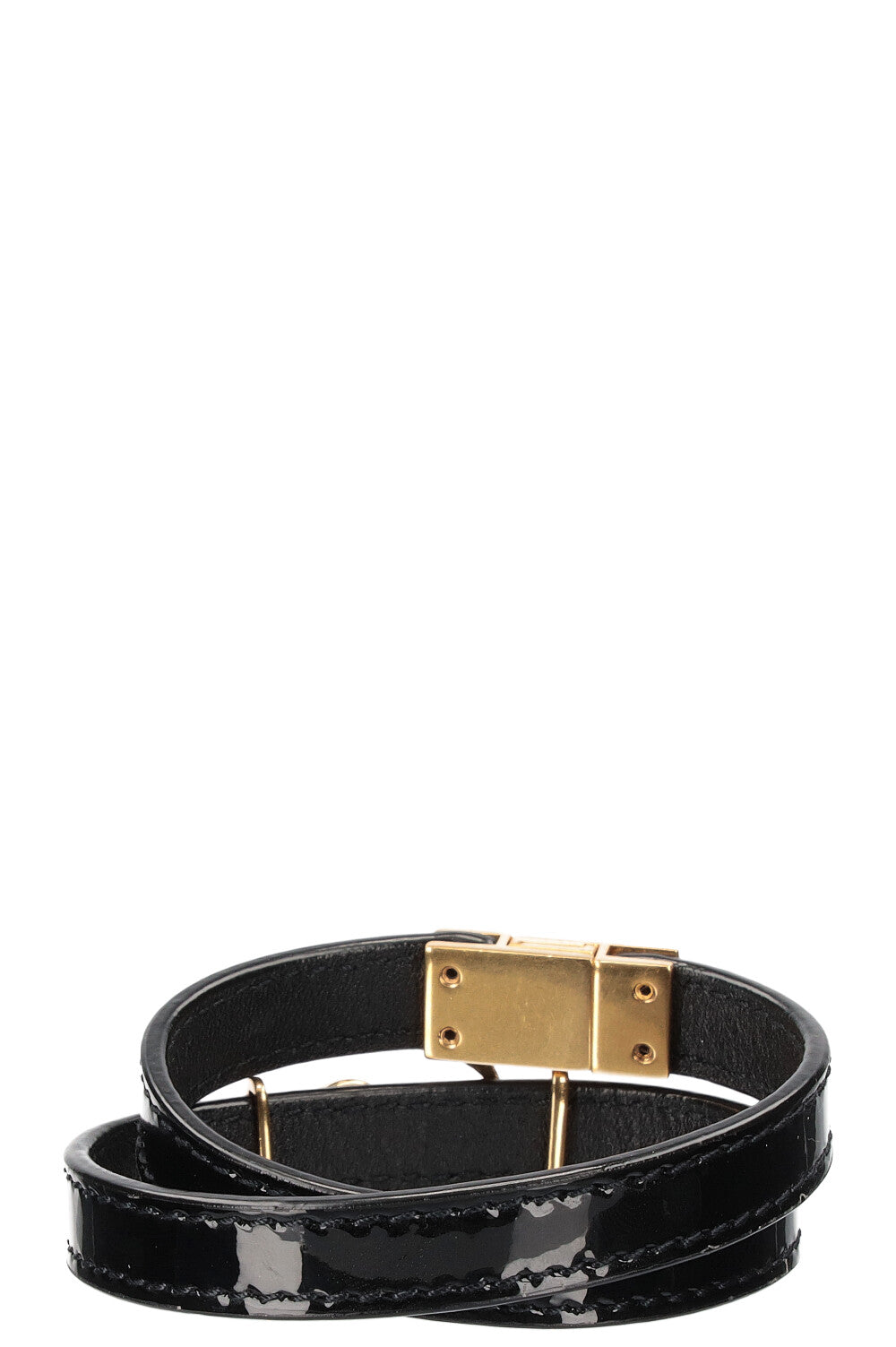 SAINT LAURENT Bracelet Opyum Noir Verni