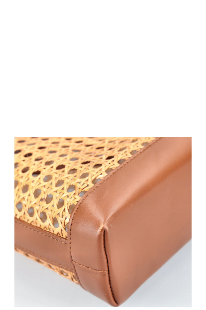 SAINT LAURENT Sac fourre-tout en paille Nord Sud Shopping