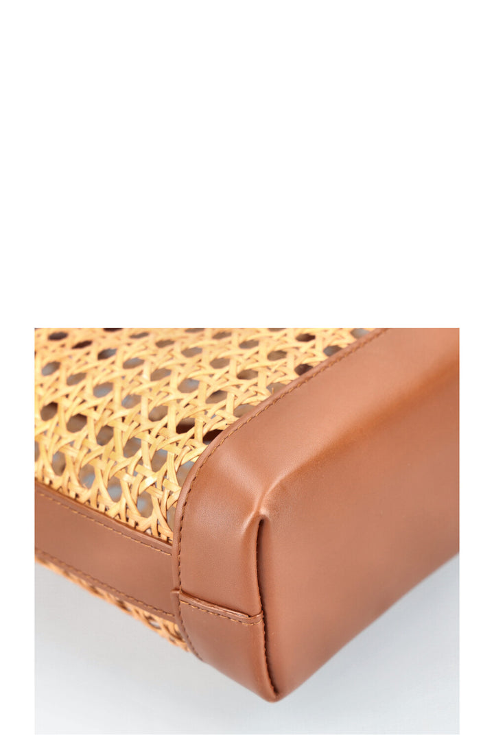 SAINT LAURENT Sac fourre-tout en paille Nord Sud Shopping