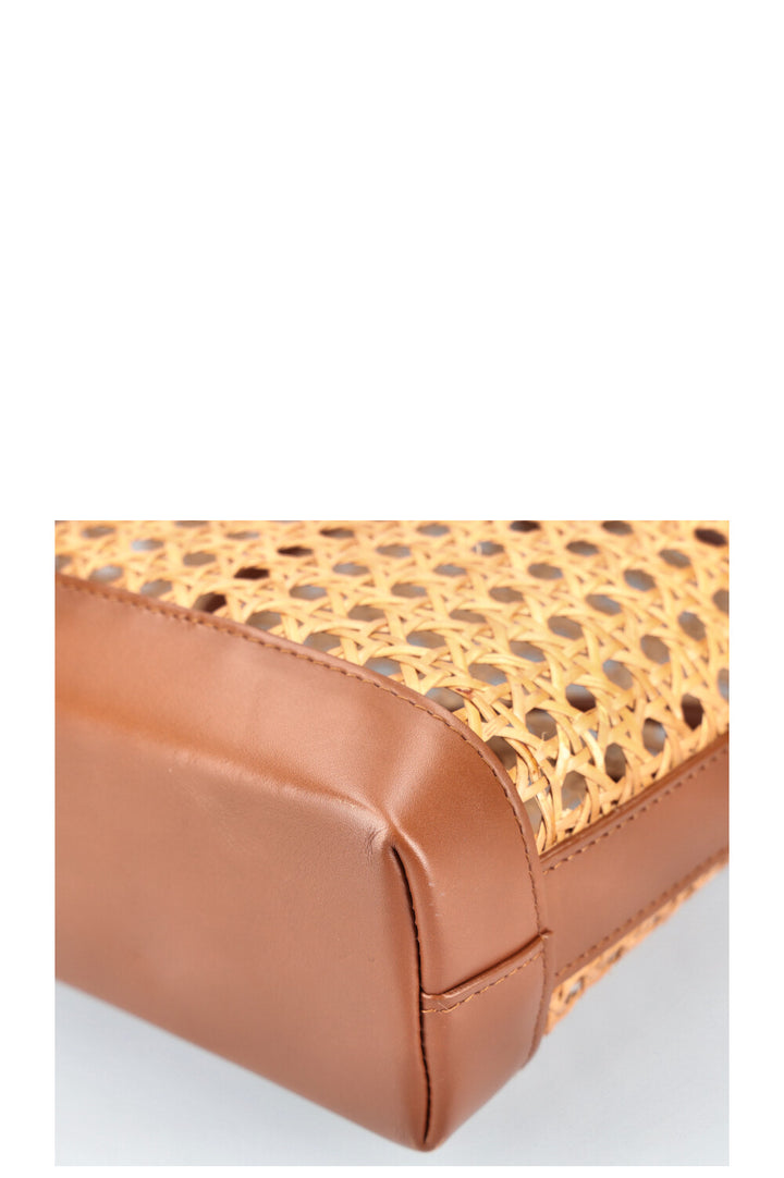 SAINT LAURENT Sac fourre-tout en paille Nord Sud Shopping
