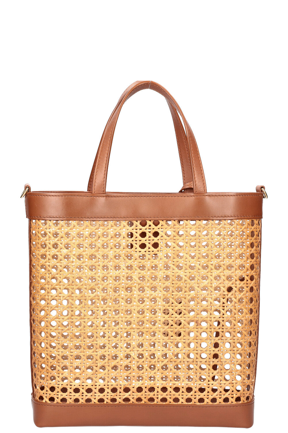 SAINT LAURENT Sac fourre-tout en paille Nord Sud Shopping