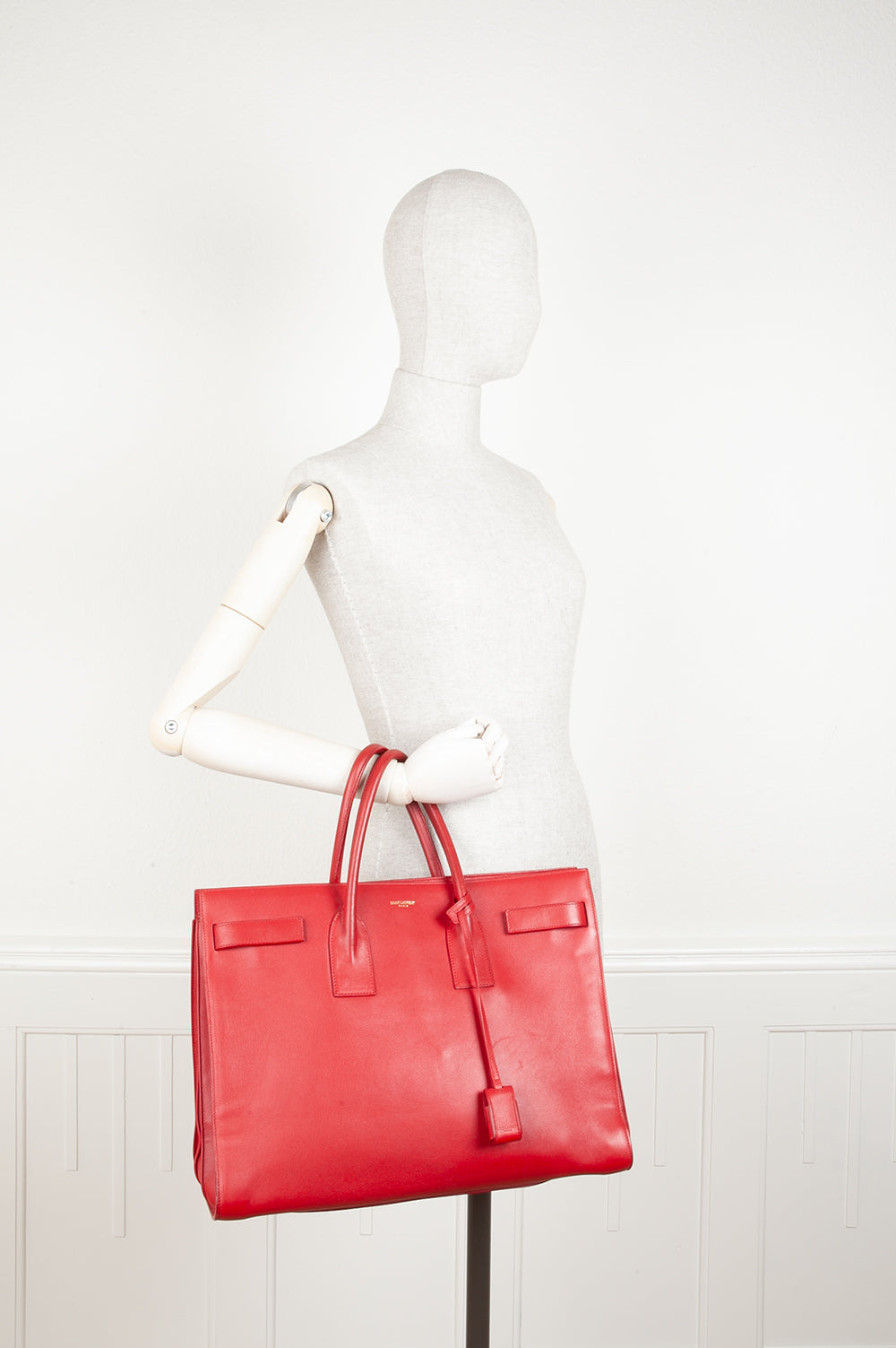 SAINT LAURENT Sac de Jour Sac Large Rouge