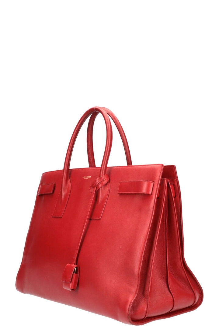 SAINT LAURENT Sac de Jour Bag Large Red