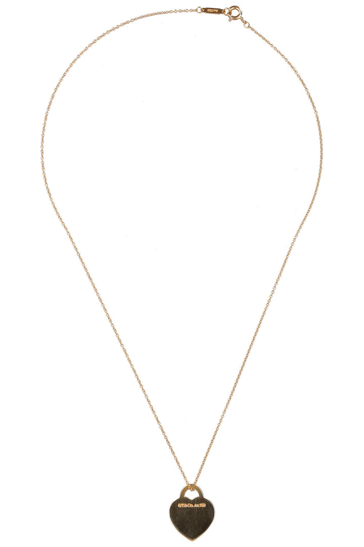TIFFANY&CO Heart Necklace 18k Yellow Gold