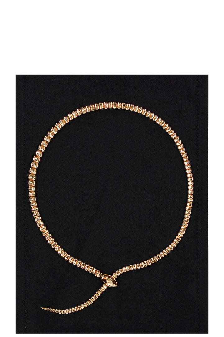 TIFFANY&amp;CO Elsa Peretti Snake Necklace 18k Yellow Gold