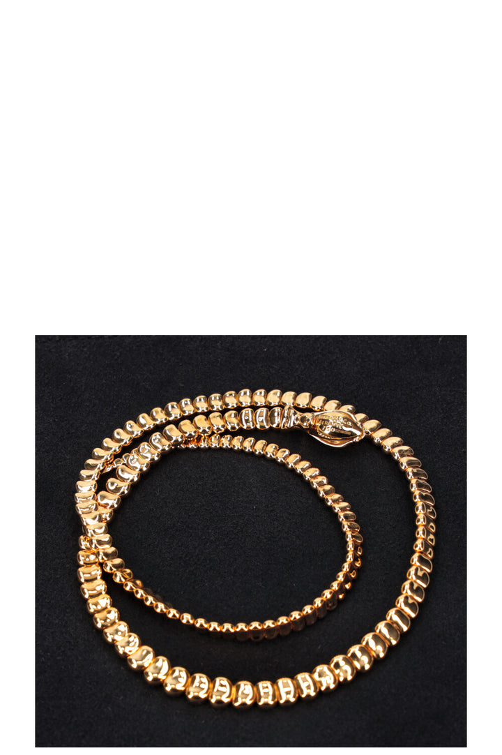 TIFFANY&amp;CO Elsa Peretti Snake Necklace 18k Yellow Gold