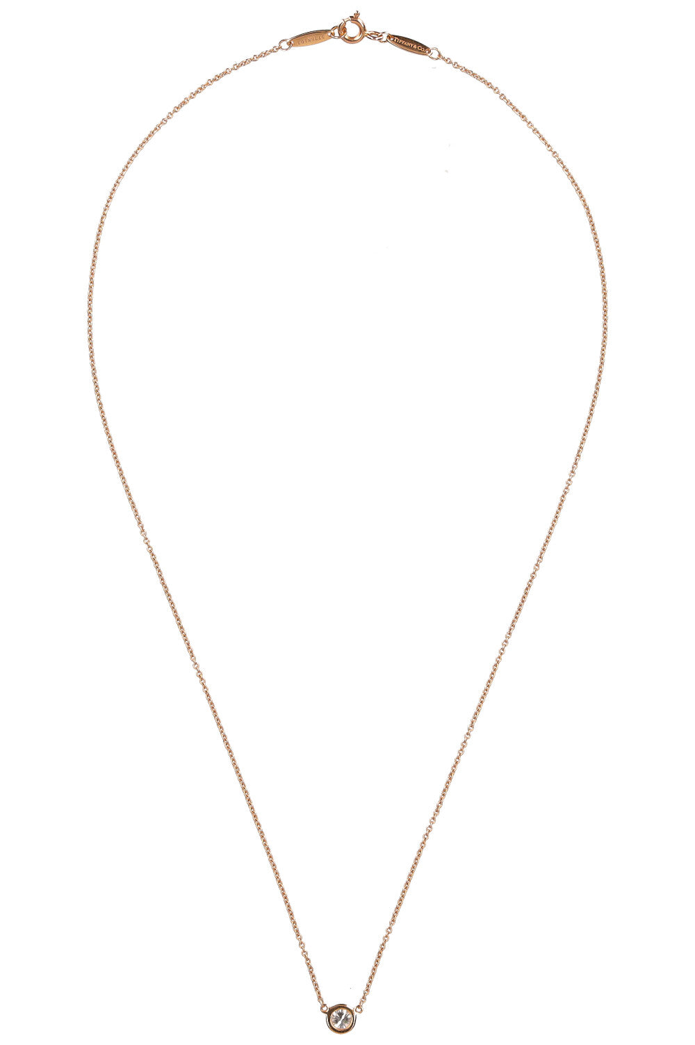 TIFFANY&CO 'Diamond By the Yard' Necklace Gold