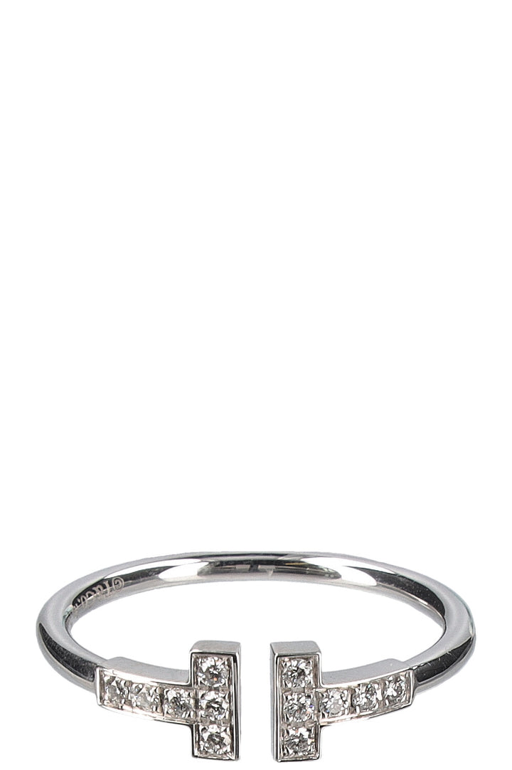 TIFFANY&CO. T Wire Ring Whitegold