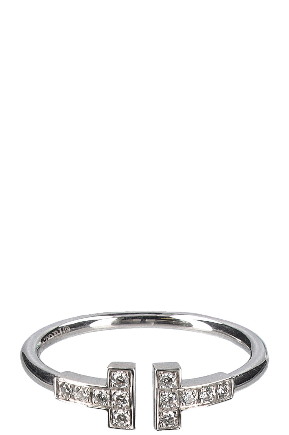 TIFFANY&CO. T Wire Ring Whitegold