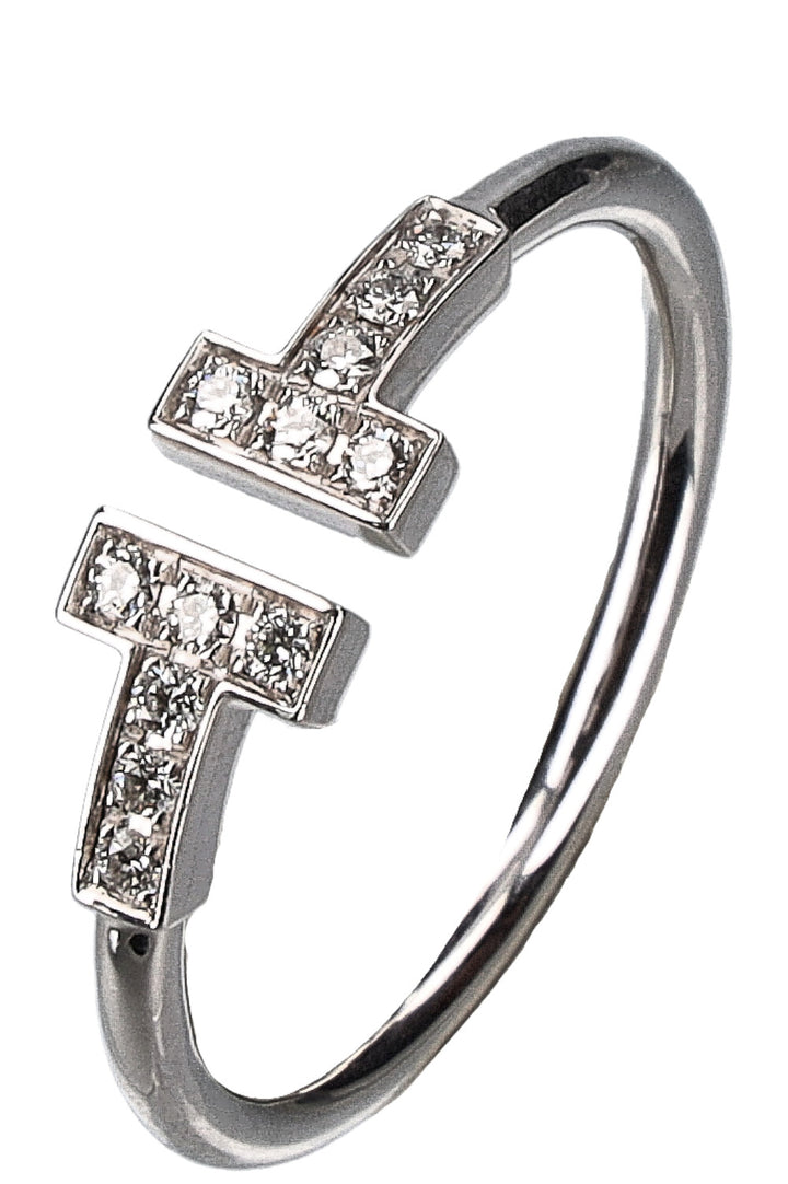 TIFFANY&CO. T Wire Ring Whitegold