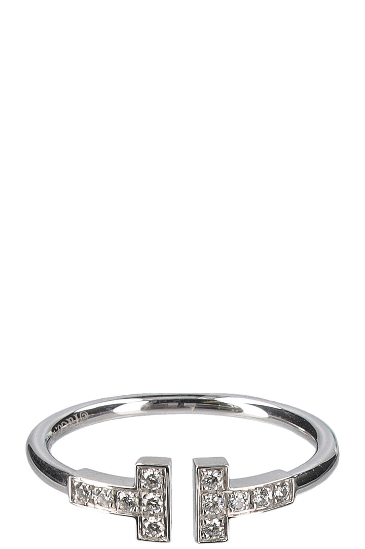 TIFFANY&CO. T Wire Ring Whitegold