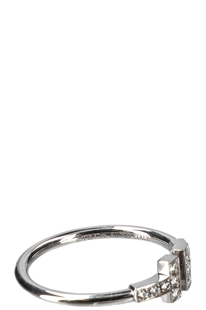 TIFFANY&CO. T Wire Ring Whitegold