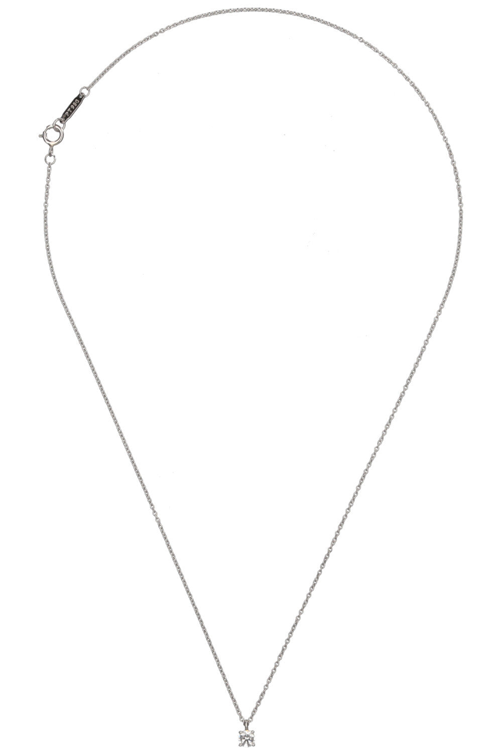 TIFFANY&CO Solitaire Necklace Platin Diamond