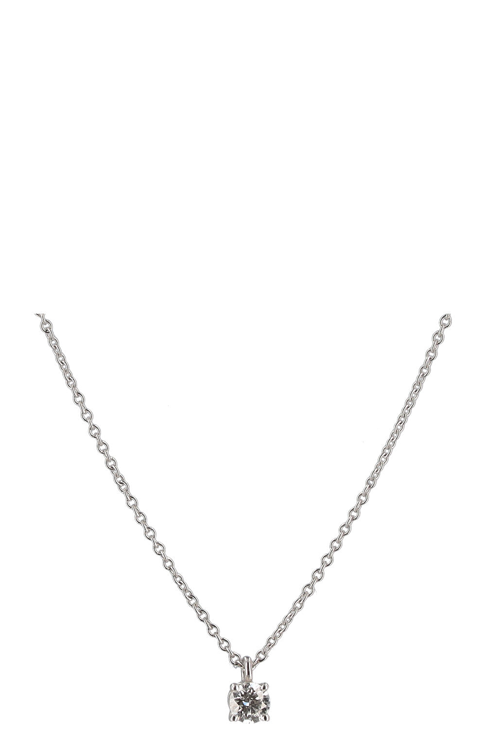 TIFFANY&CO Solitaire Necklace Platin Diamond