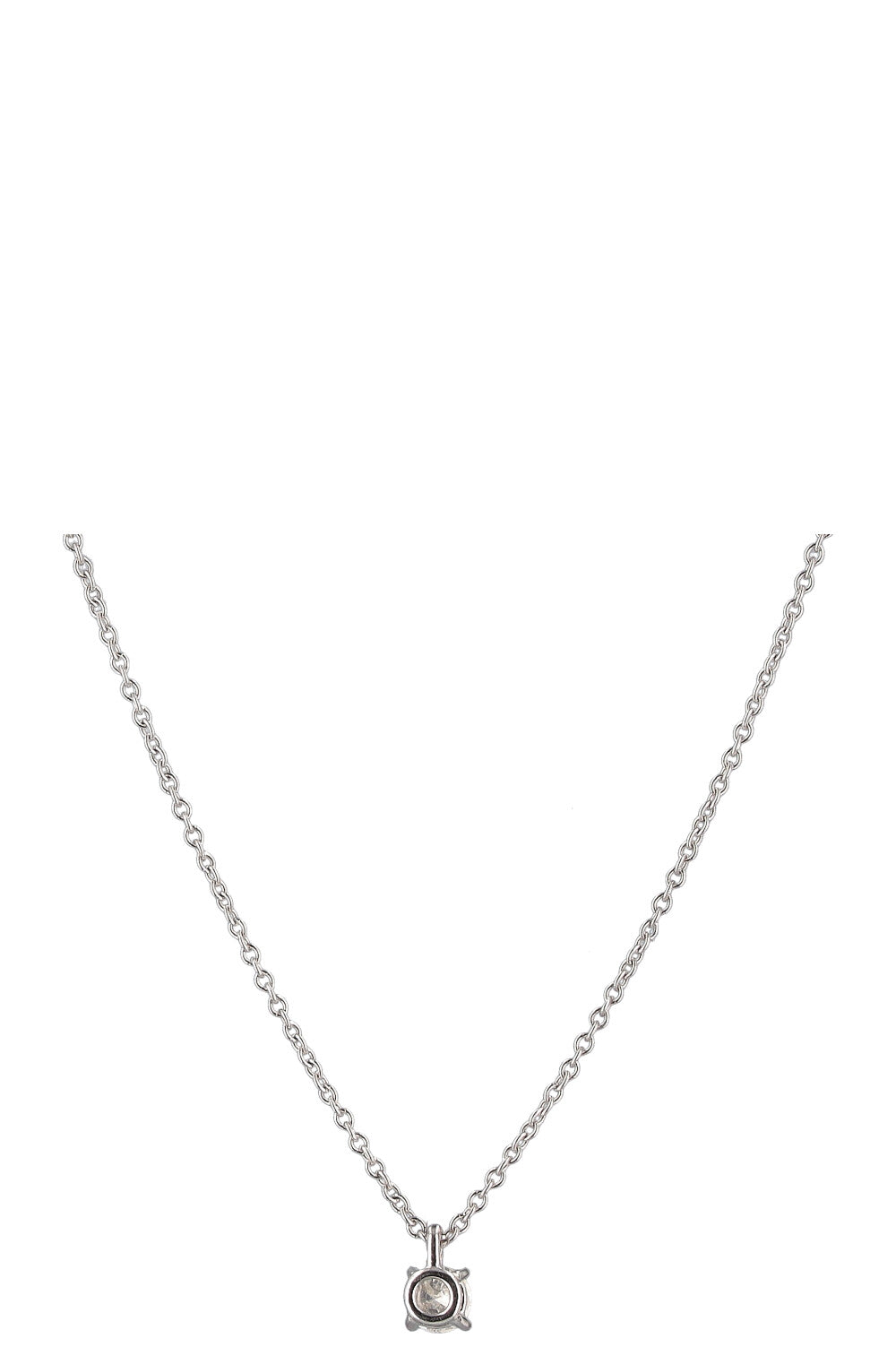TIFFANY&CO Solitaire Necklace Platin Diamond