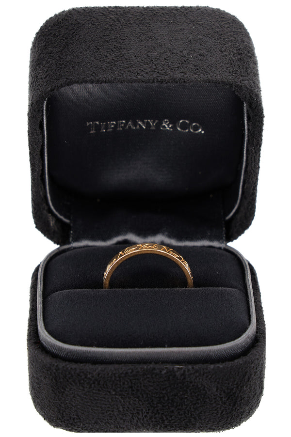 TIFFANY&amp;CO Notes Ring 18K Yellow Gold
