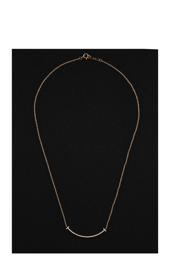 TIFFANY&CO T Smile Necklace Small 18K