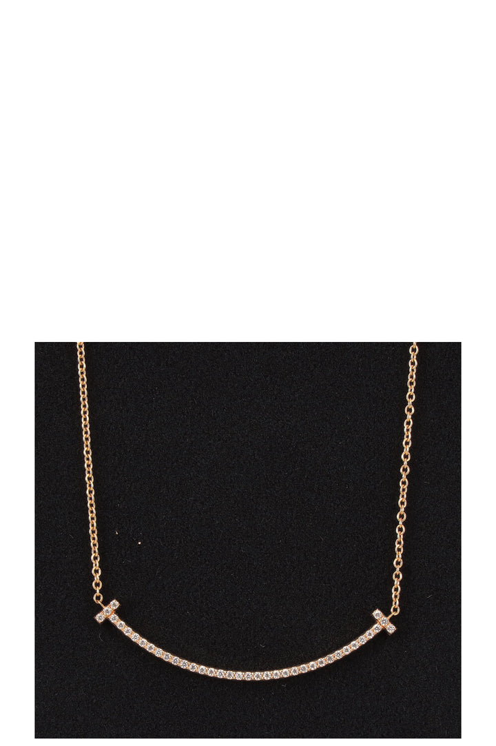 TIFFANY&CO T Smile Necklace Small 18K