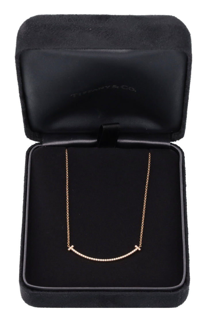 TIFFANY&CO T Smile Necklace Small 18K