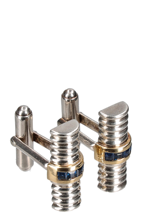TIFFANY&CO. Cuff Links Silver Saphire