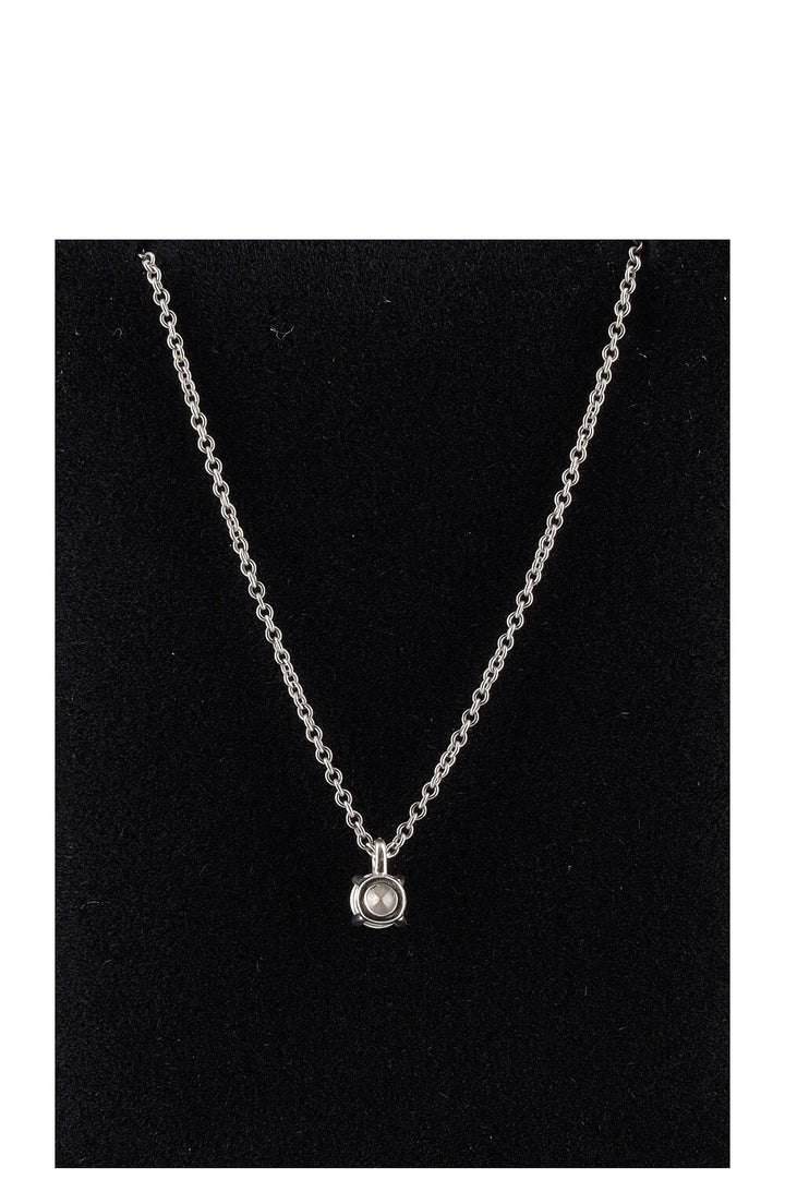 TIFFANY&CO Solitaire Necklace White Gold 18K