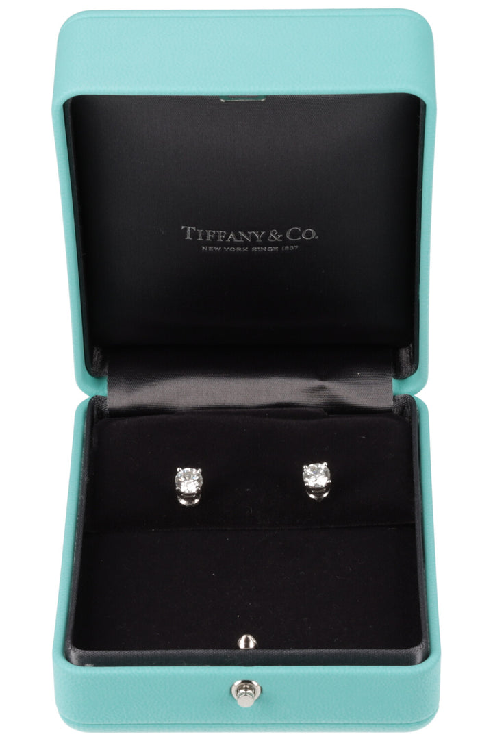 TIFFANY&CO. 1ct Solitaire Platinum Earrings