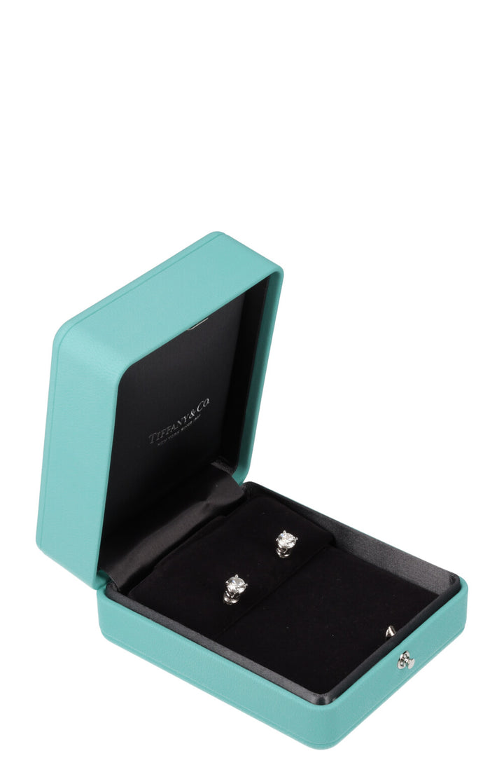TIFFANY&CO. 1ct Solitaire Platinum Earrings