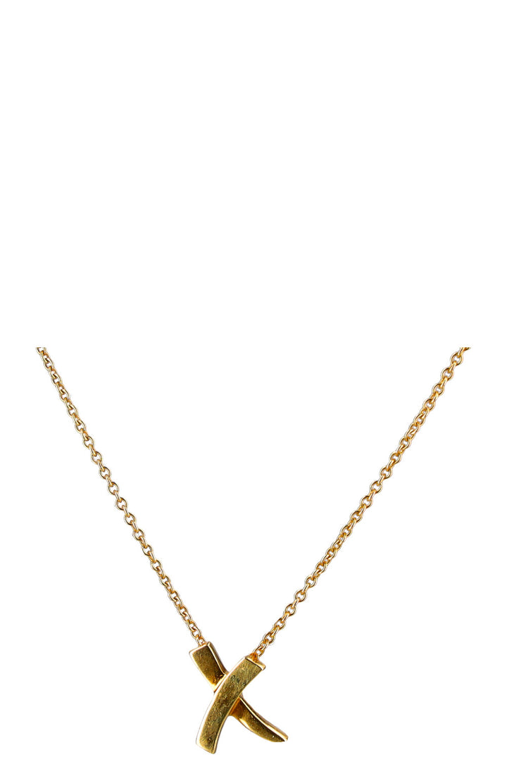 TIFFANY&amp;CO Cross Necklace Gold