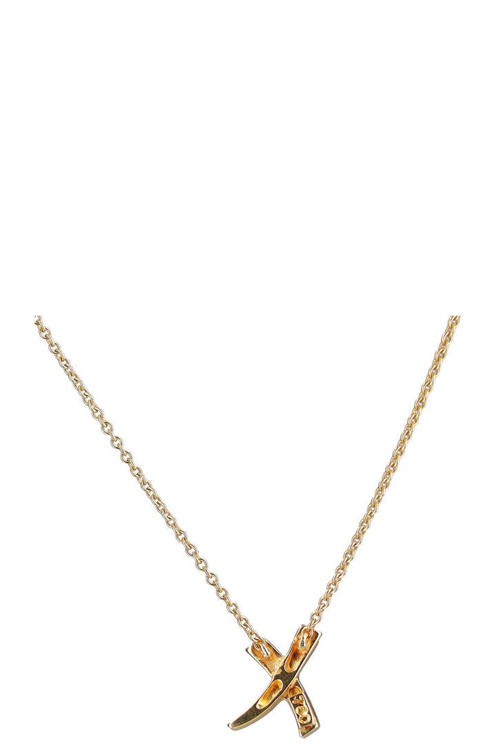 TIFFANY&amp;CO Cross Necklace Gold