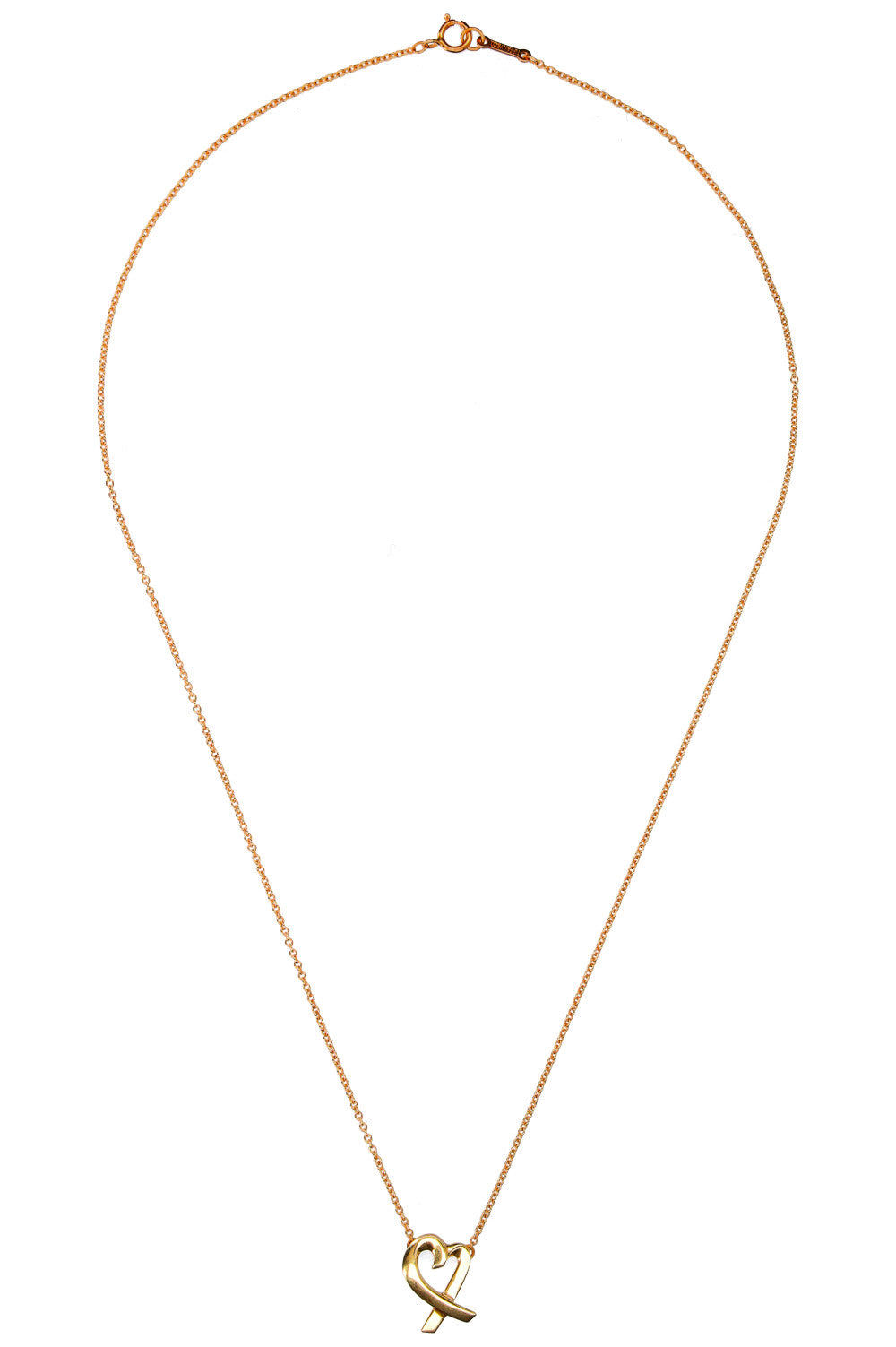 Tiffanys Loving Heart Necklace Gold