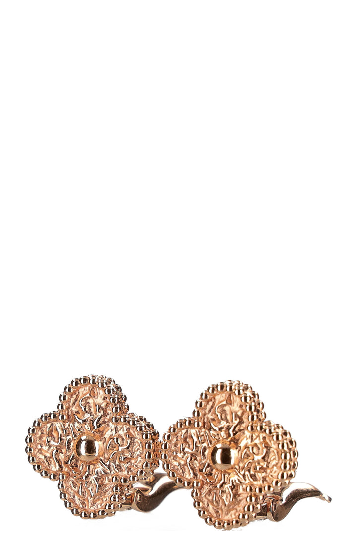 VAN CLEEF&ARPLES Vintage Alhambra Earrings Rose Gold