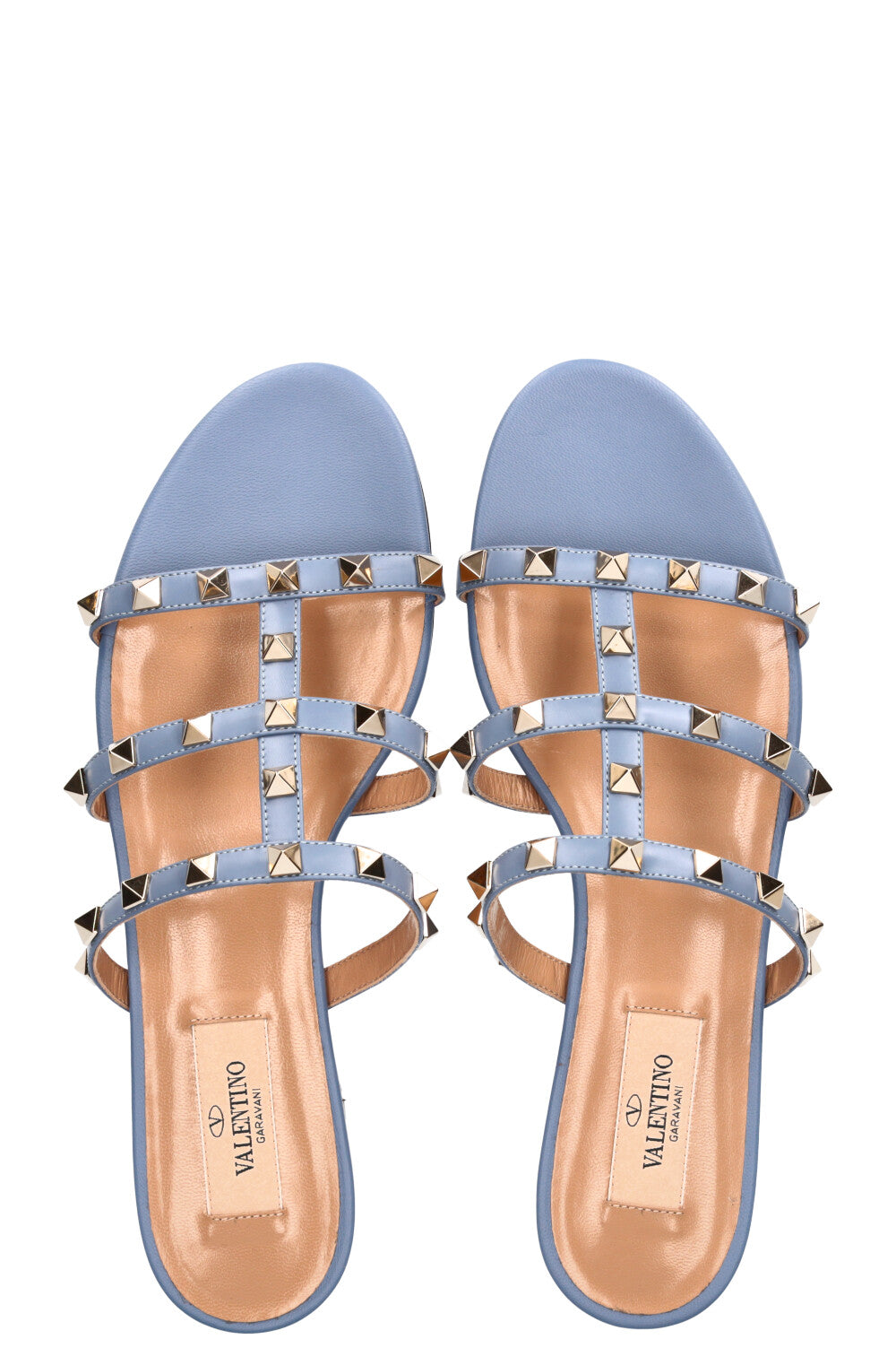VALENTINO Sandale Rockstud Bleu Bébé