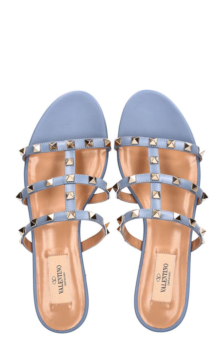 VALENTINO Sandale Rockstud Bleu Bébé